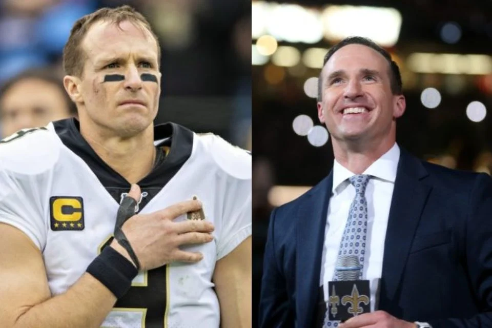 Drew Brees Makes His NBC Debut, Internet Amazed by His New Hair