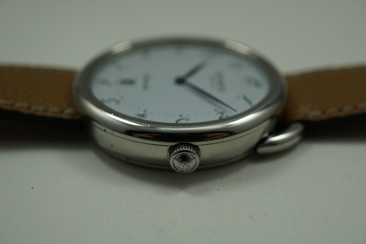 Hermes Arceau AR4.810 Date White Dial Automatic Men's Watch_832428